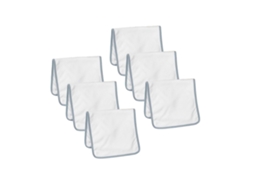 Conjunto de 6 paninhos de algodão para bebês, toalha de algodão lisa, ideal para recém-nascidos, meninos e meninas, formato retangular essencial.