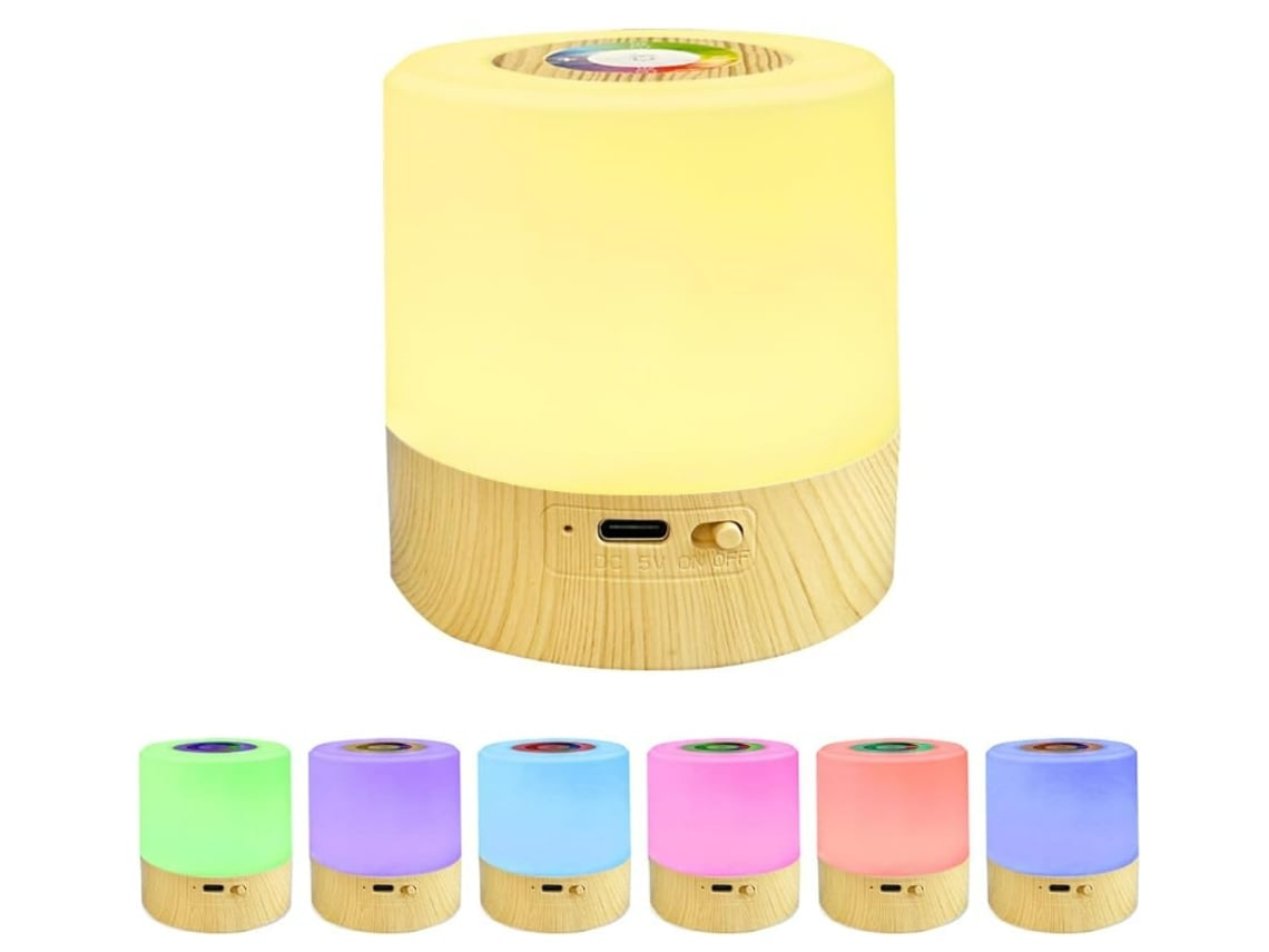 Mini Luz Noturna Led, Abajur De Mesa Inteligente Com Controle De Toque, Tempo De 2/4 Horas, Regulável, Recarregável Por Usb, Portátil, Mudan