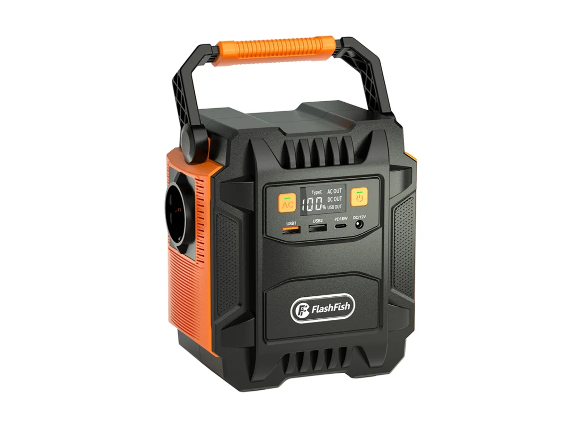 Estação De Energia Portátil Flashfish A201 200w 172.8wh/48000mah With 220v Ac Sockets