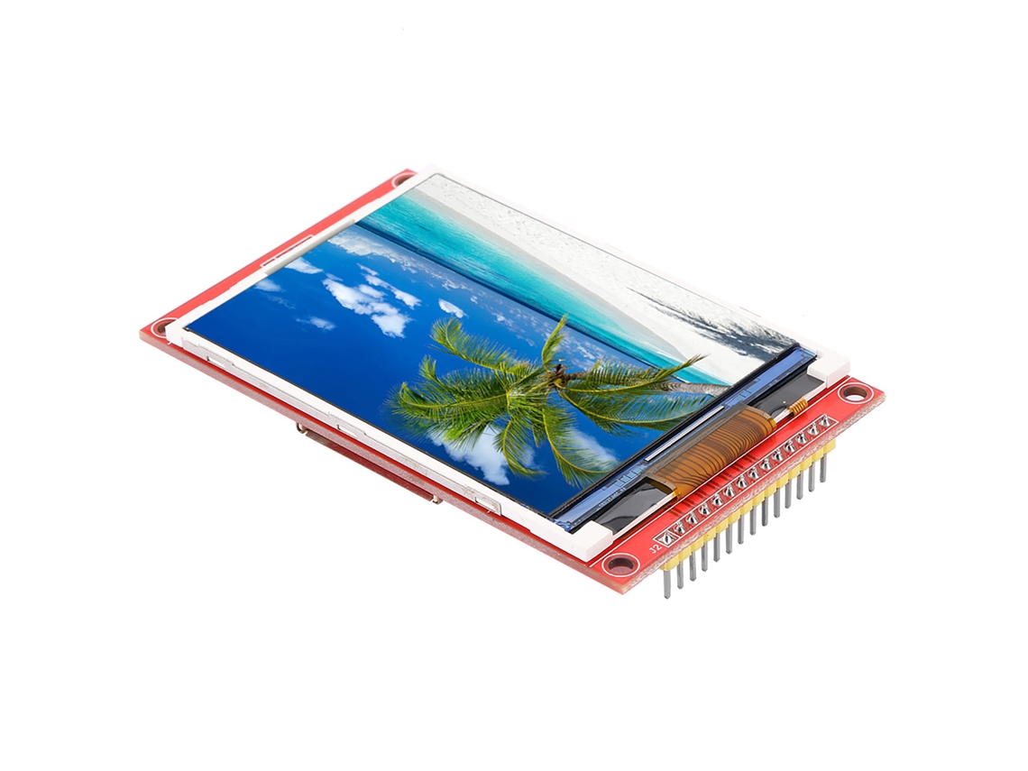 Módulo De Display Lcd Tft De 3,2 Polegadas 240*320 Com Gaveta Para Cartão De Memória