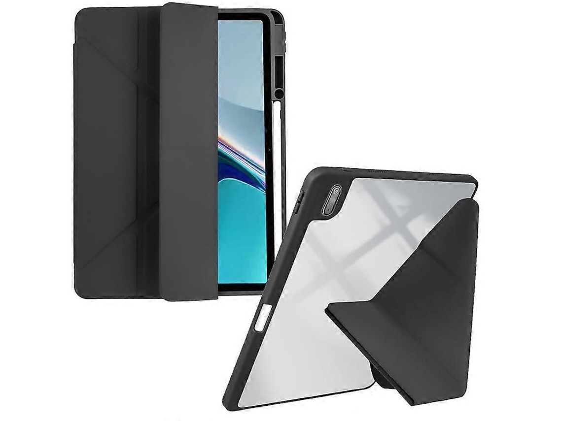 Capa para tablet de couro sintético transparente e acrílico Webake