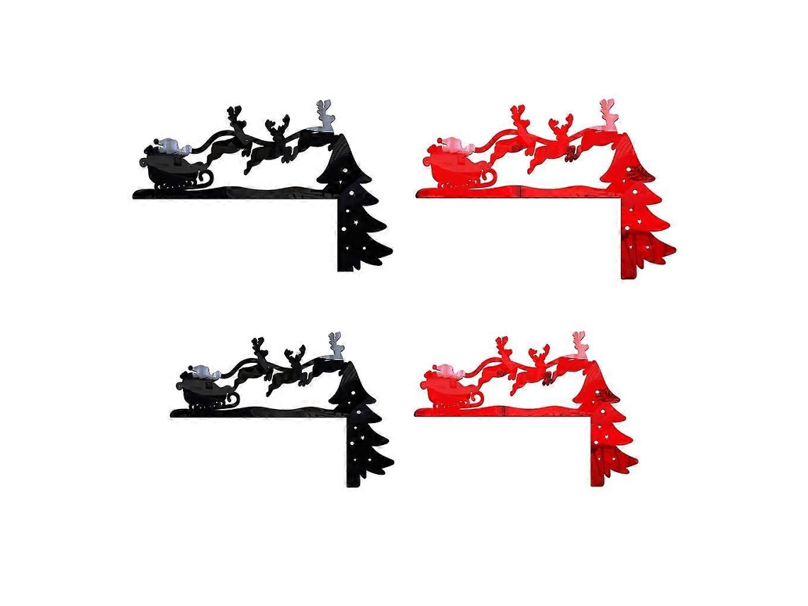 Peças/conjunto Adesivos De Interruptor Removíveis Feliz Natal 3d Papai Noel Decoração De Parede Aquaforge