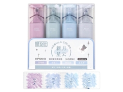 Pacote Com 4 Marcadores De Glitter Pastel Para Notas Brilhantes Olysi Shop