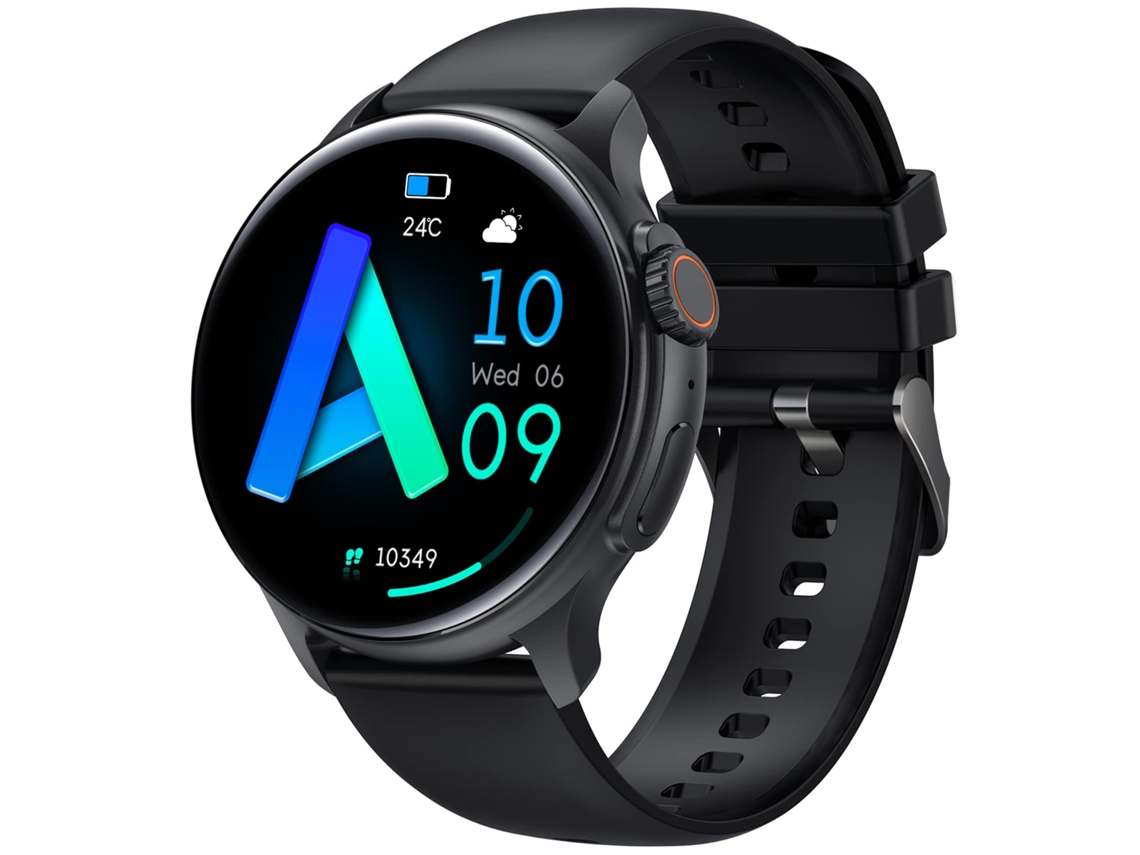(preto) Smartwatch Unissex, Com Função De Chamada, Tela Amoled De 1,43 Polegadas, À Prova D'água.