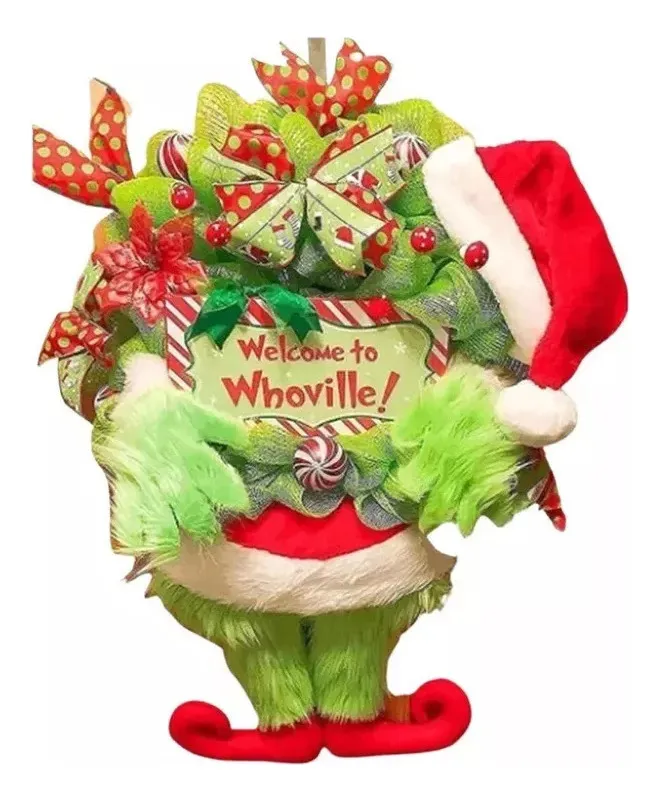 Nova Guirlanda De Natal Cb 40 Cm, Guirlanda De Pelúcia Fazer Grinch,vayotoy