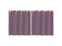 Voile Curtain, Voile Curtains Vidaxl Roxo Tecido (140 X 140 Cm)