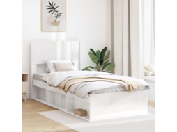 Vidaxl Cabeceira Branco Brilhante Pb