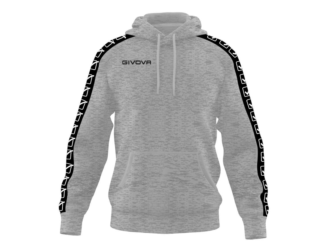 Moletom masculino de lã com capuz e faixa de suor da Givova, tamanho 2XL