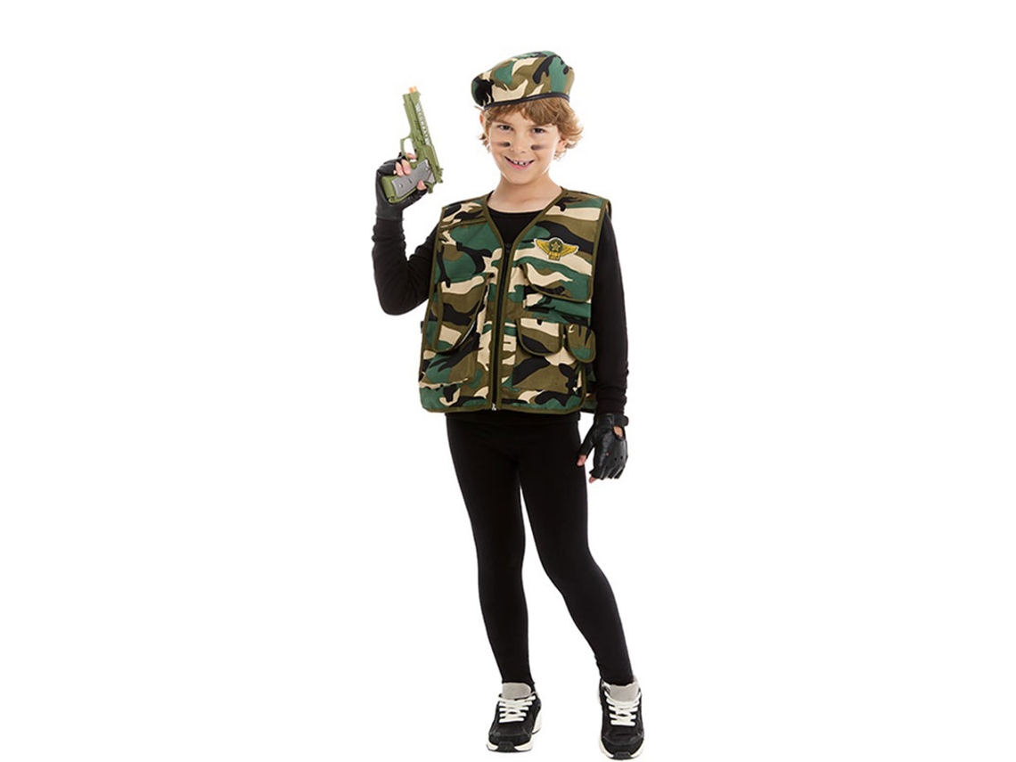 Kit militar para menino