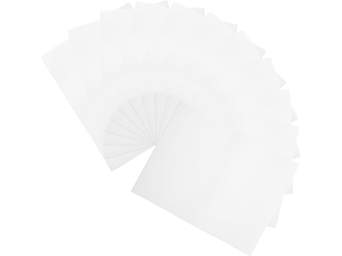 Embalagem de espuma branca, 100 unidades para envio.