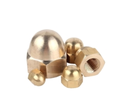 Porcas Sextavadas De Cobre M3 M4 M5 M6 M8 M10 M12 M14 M16 M18 M20 M22 M24 Com Tampa Abaulada 2 Peças