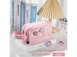 (rosa) Estojo Grande E Bonito, Ideal Para Estudantes Do Sexo Feminino, Material Escolar Fofo.