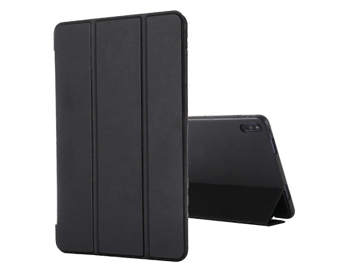 Capa De Couro Com Flip Horizontal À Prova De Choque E Suporte Triplo Gebei Para Huawei Matepad 10.4 (preta)