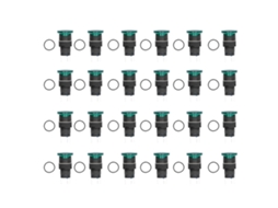 Botão De Pressão De Cabeça De Cogumelo Auto-bloqueio Com Luz Verde 25pcs Bemla1611mdsg Ac Dc24v 16mm