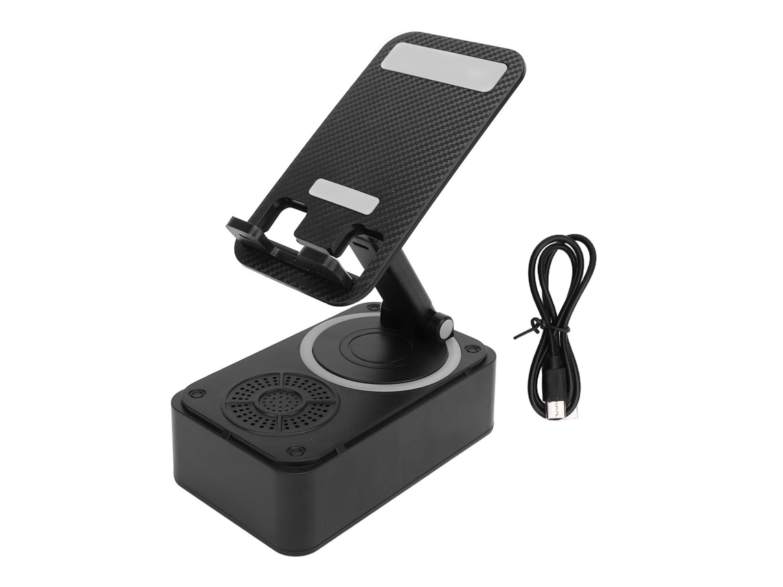 Aetheria suporte para Celular com Alto falante Bluetooth Rotativo 360 Graus Antiderrapante para Casa e Viagem