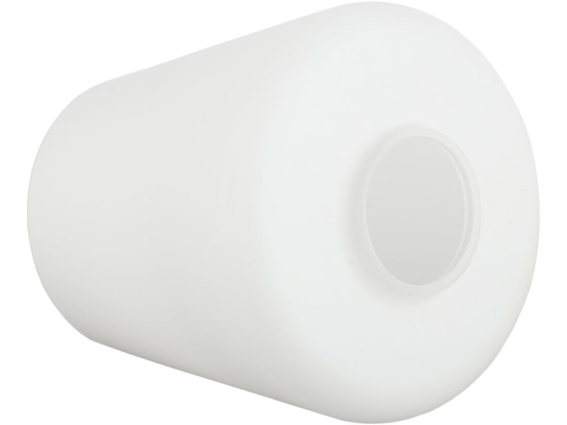 Abajur De Vidro Branco E27 Para Luminária De Teto Suspensa Elegante.