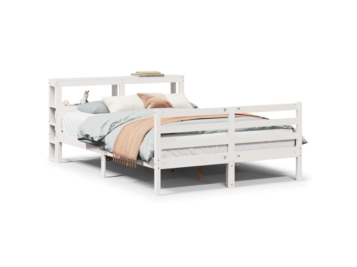 Bed Frame, Bed Frames Vidaxl Marrom Madeira (150 X 200 Cm)