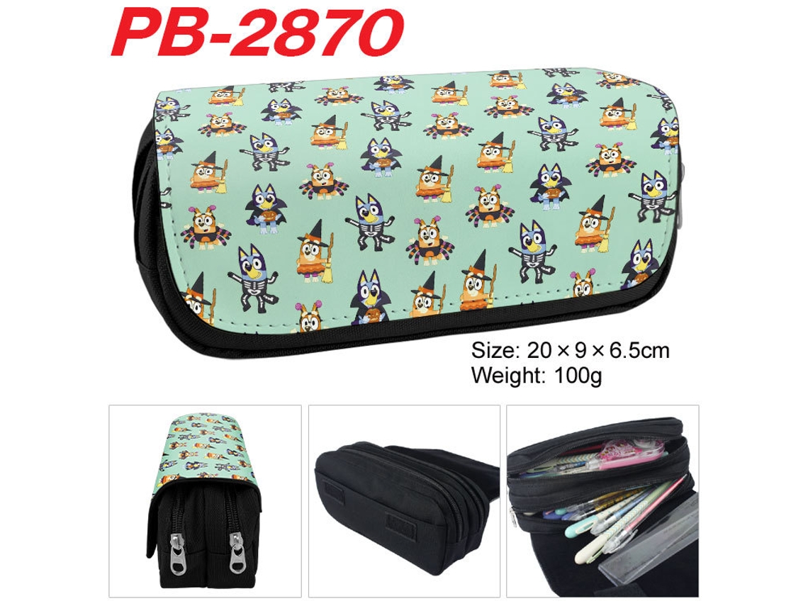 Estojo De Dupla Camada Com Grande Capacidade E Motivos De Desenhos Animados – Estojo Para Material Escolar Infantil Pb-2870