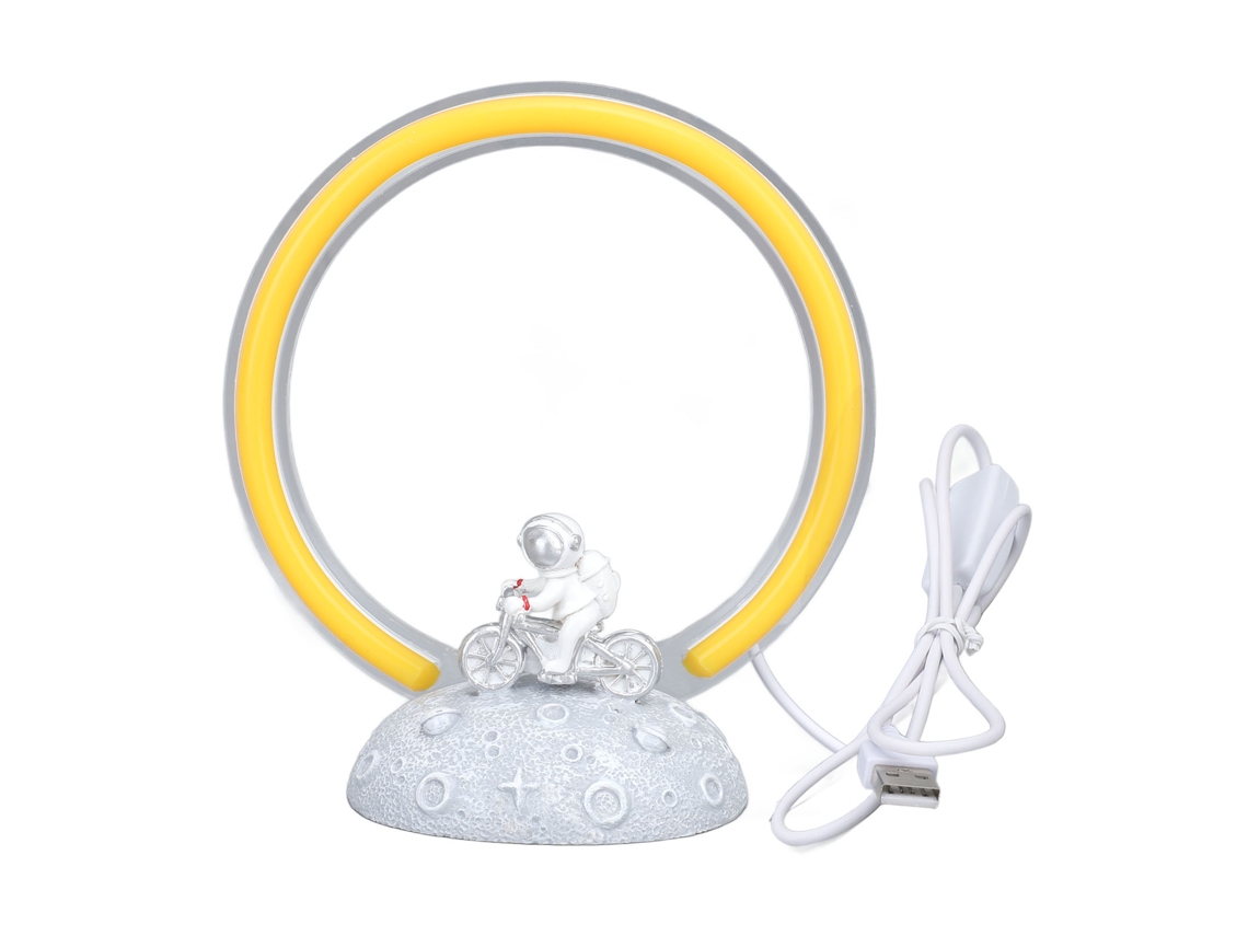 2026 lâmpada de Noite Astronauta Pequena Mini Amarela Led Mesa Quarto Decoração Lar 5v