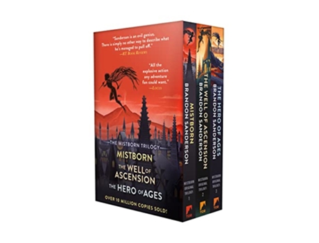 Livro Mistborn Trilogy TPB Boxed Set de Brandon Sanderson (Inglês)