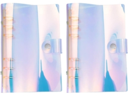Nuobesty Conjunto De 2-pastas Transparentes Arquivo, Materiais De Escritório Organização Documentos No Ou Na
