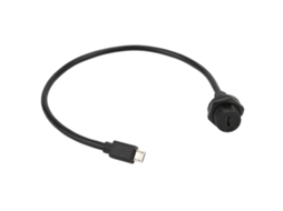 Tomada Micro USB IP67 com cabo 0.3m