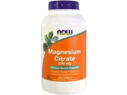 Citrato de Magnésio 200 Mg 250 Comprimidos NOW FOODS