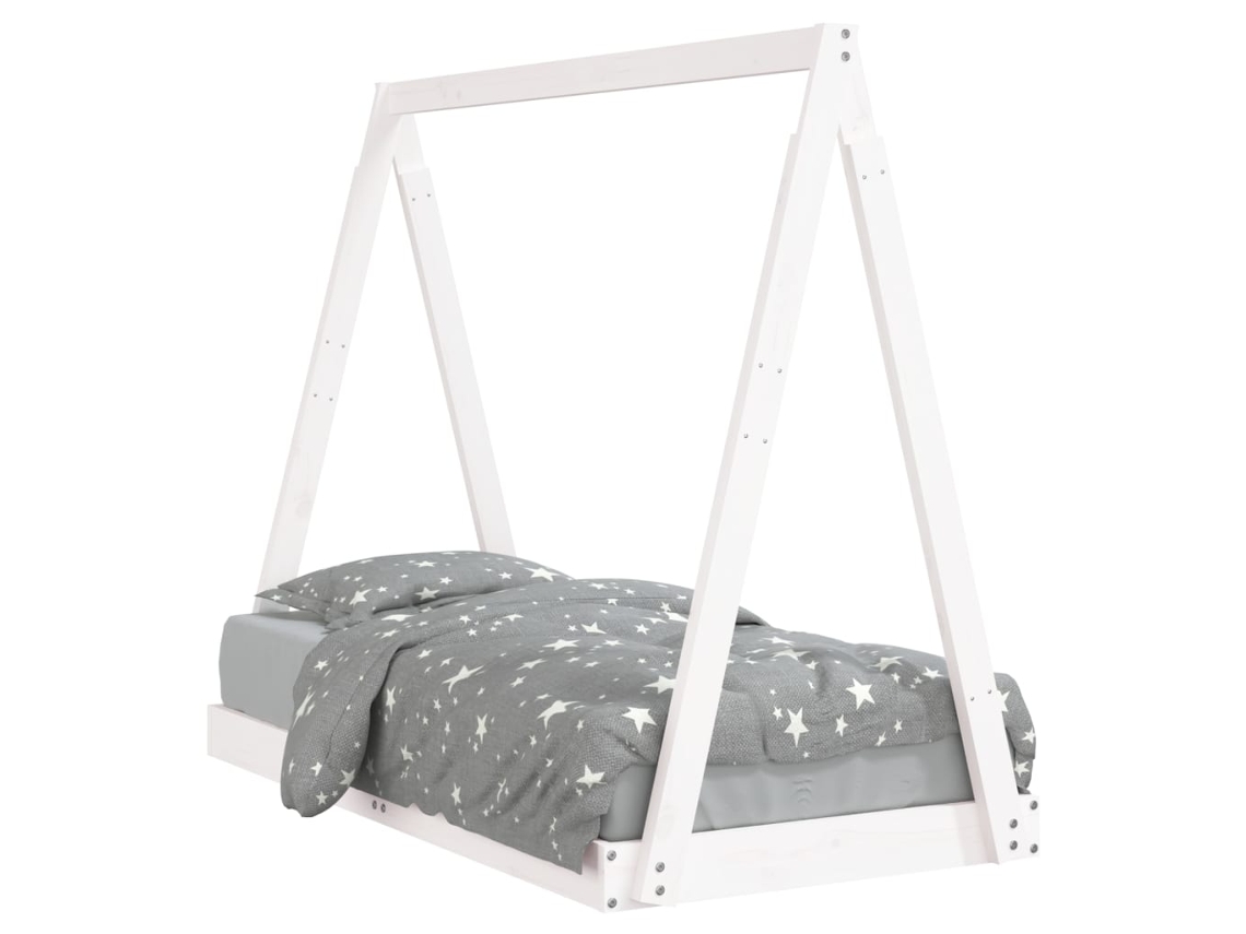 Estrutura de Cama Infantil Pinho Maciço Branco MAISON EXCLUSIVE (70x140 cm)