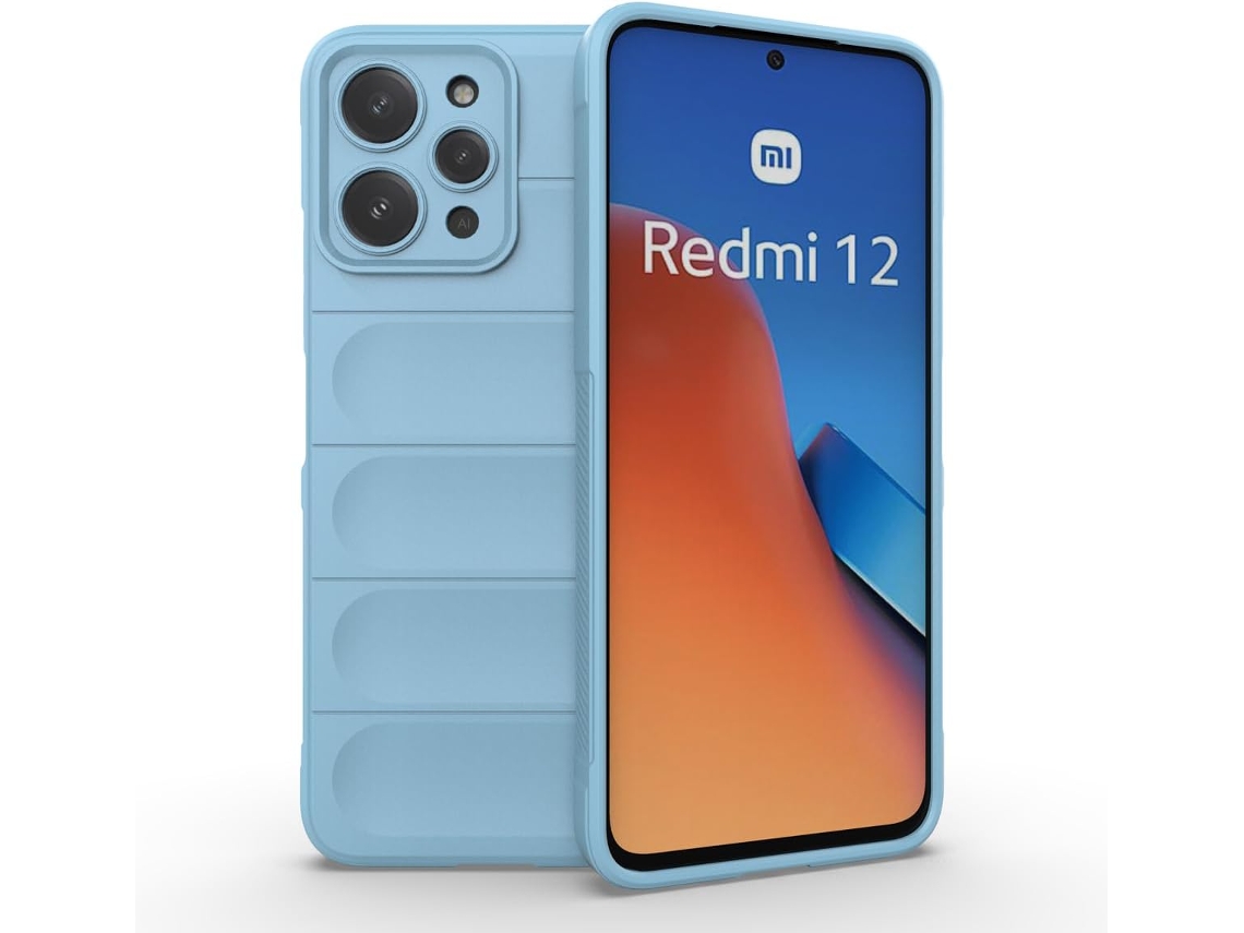 Capa Protetora Lavável Almofada para Xiaomi Redmi 12 4G HONGWE. Textura Macia Resistente