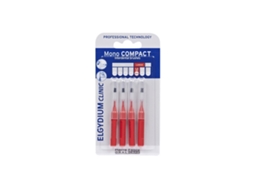 Escova Interdental ELGYDIUM Compact Mono Vermelho Pack 4x