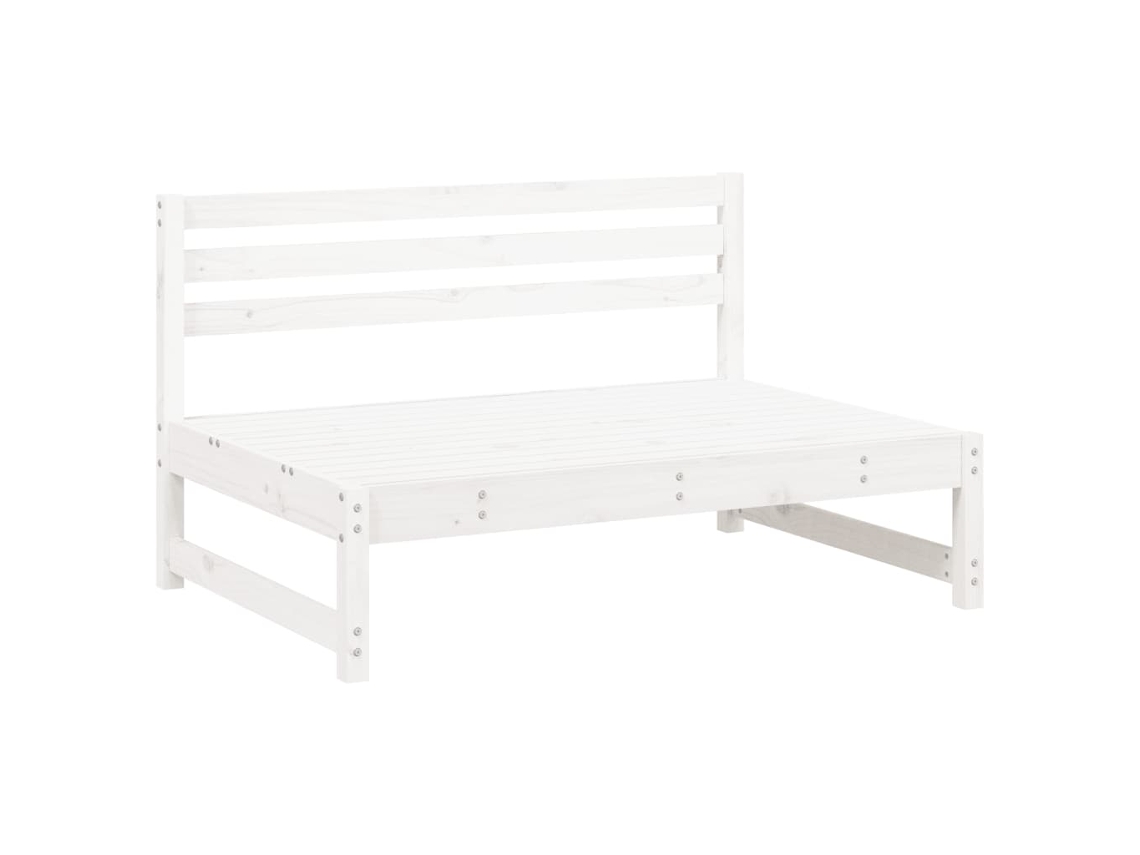 Garden Middle Sofa, Garden Middle Sofas Vidaxl Branco Madeira De Pinho (n/a)