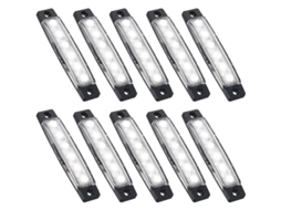 10 Pçs Luzes Led de Roca para Carro Exterior Underglow Rodas Kit Impermeável Offroad Caminhão Motos de Neve