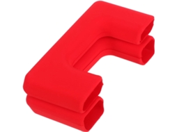 Conjunto de 2 camadas protetoras de silicone para gancho de reboque e para-choque dianteiro.