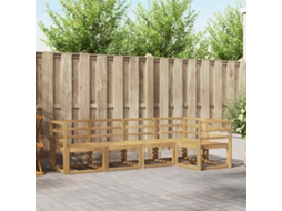 Vidaxl Conjunto De Sofás Para Exterior 5 Unid. Branco
