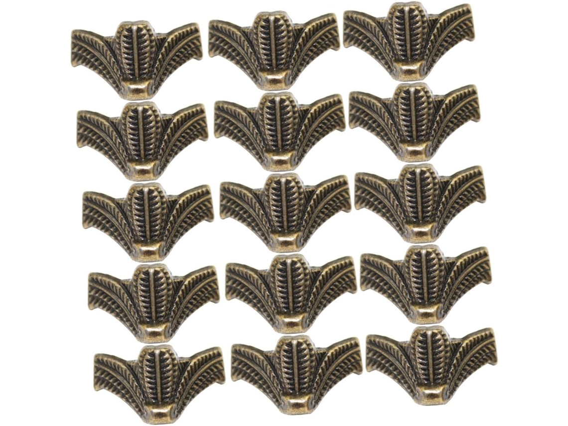 Healifty 24 Peças Pés De Móveis Em Liga Zinco, Almofadas Decorativas Para Caixas De Joias, Sofás E Cadeiras Suporte