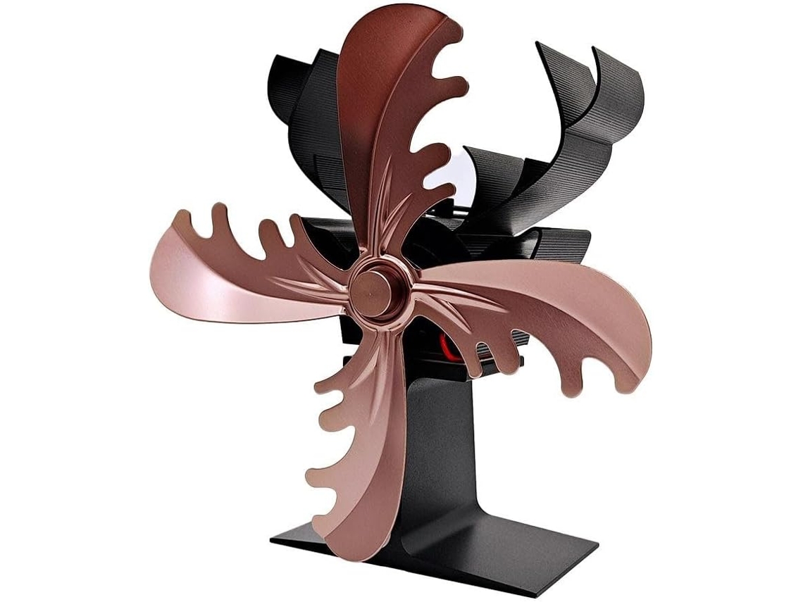4. Ventilador De Chaminé Com Pás Movido A Calor Para Fogão A Lenha Ou Lareira