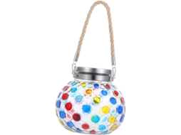 Luminária Led Em Mosaico De Vidro Com Energia Solar Para Decoração De Pátios E Jardins, Com Função De Carregamento.