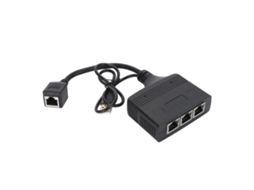 Aetheria divisor de Ethernet Gigabit 1000mbps Rj45 com 3 Portas para Cabos Cat8 Cat7 Cat6 Cat5 Cat5e