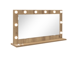 Conjunto 1 Espelho De Quarto Vidaxl Castanho Vidro (80 X 45 X 18 Cm)