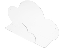 Prateleira De Armazenamento Em Acrílico Formato Nuvem, Para Instalação Na Parede Sem Pregos, Ideal Para Banheiro E Casa
