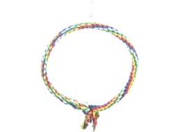 Balanço para Pássaros, Balanço de Algodão para Pendurar na Gaiola, Brinquedos Resistentes a Mordidas, Brinquedos para Papagaios AQUAFORGE