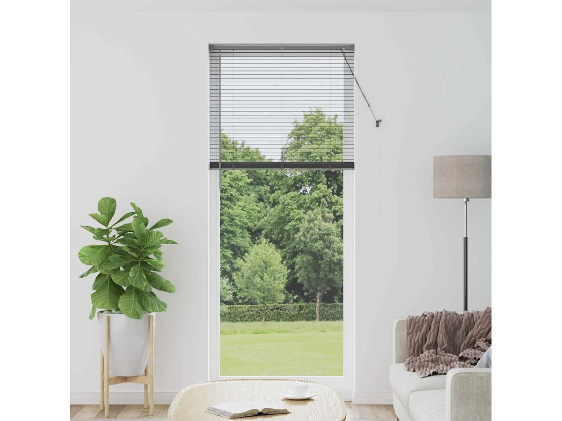 Vidaxl Persianas Venecianas Cinzento-escuro 220 X 95 Cm Alumínio