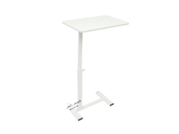 Mesa De Cabeceira, Altura Ajustável, Design Multifuncional, Branco