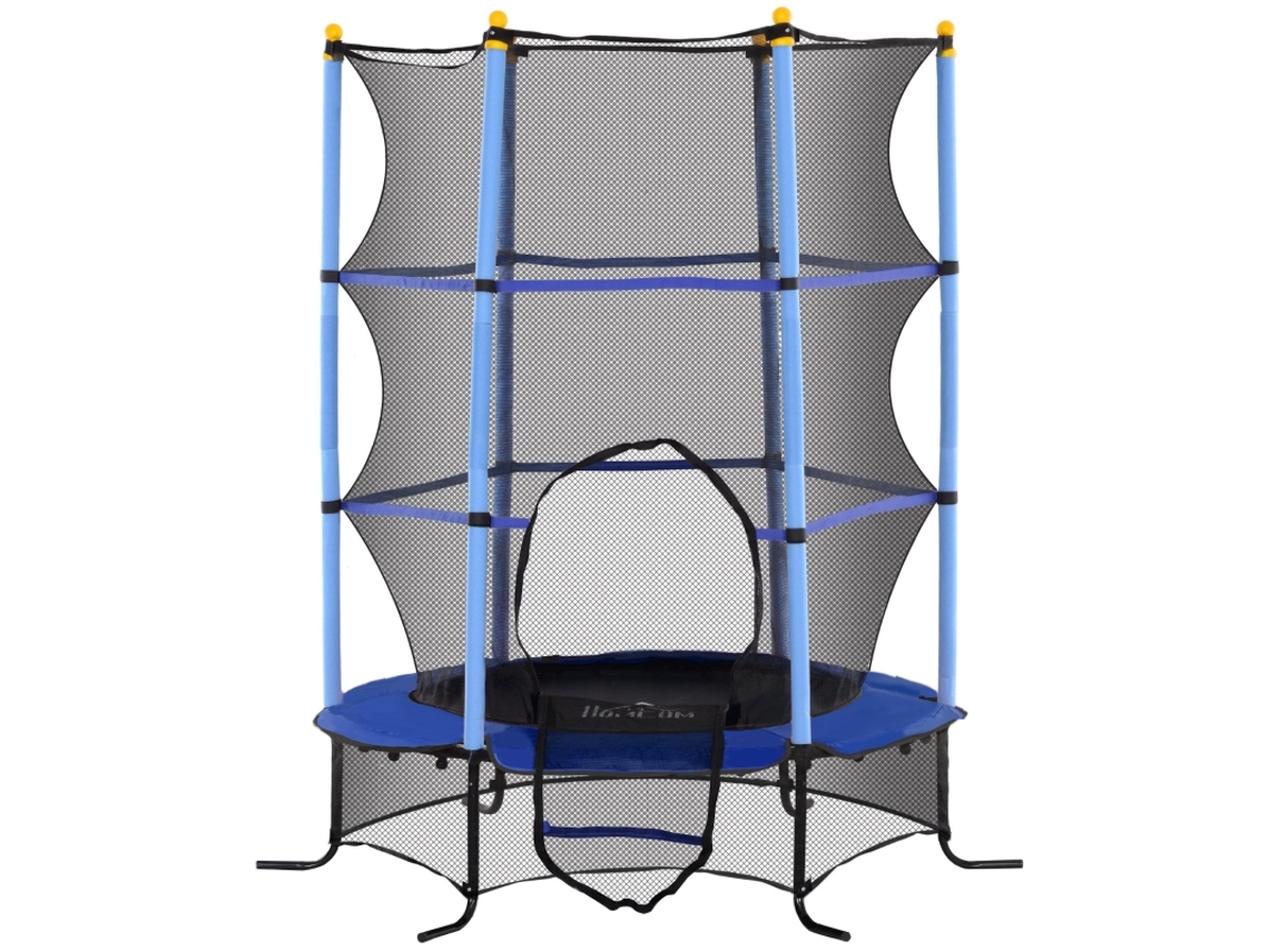 Cama Elástica Infantil 163cm Rede 50kg Aço Plástico Azul