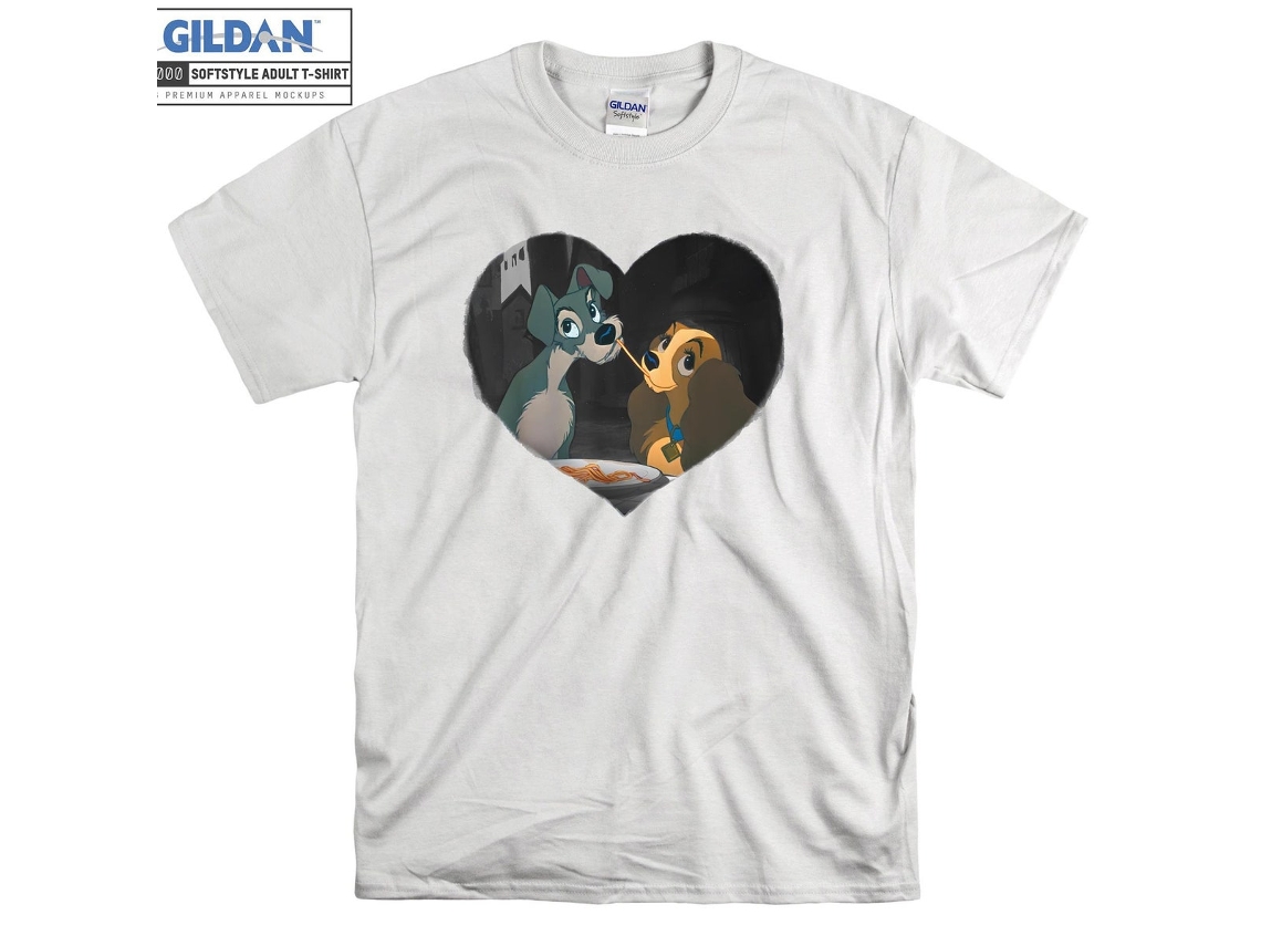 T-shirt Rockinstone First Kiss Lady The Tramp（l）