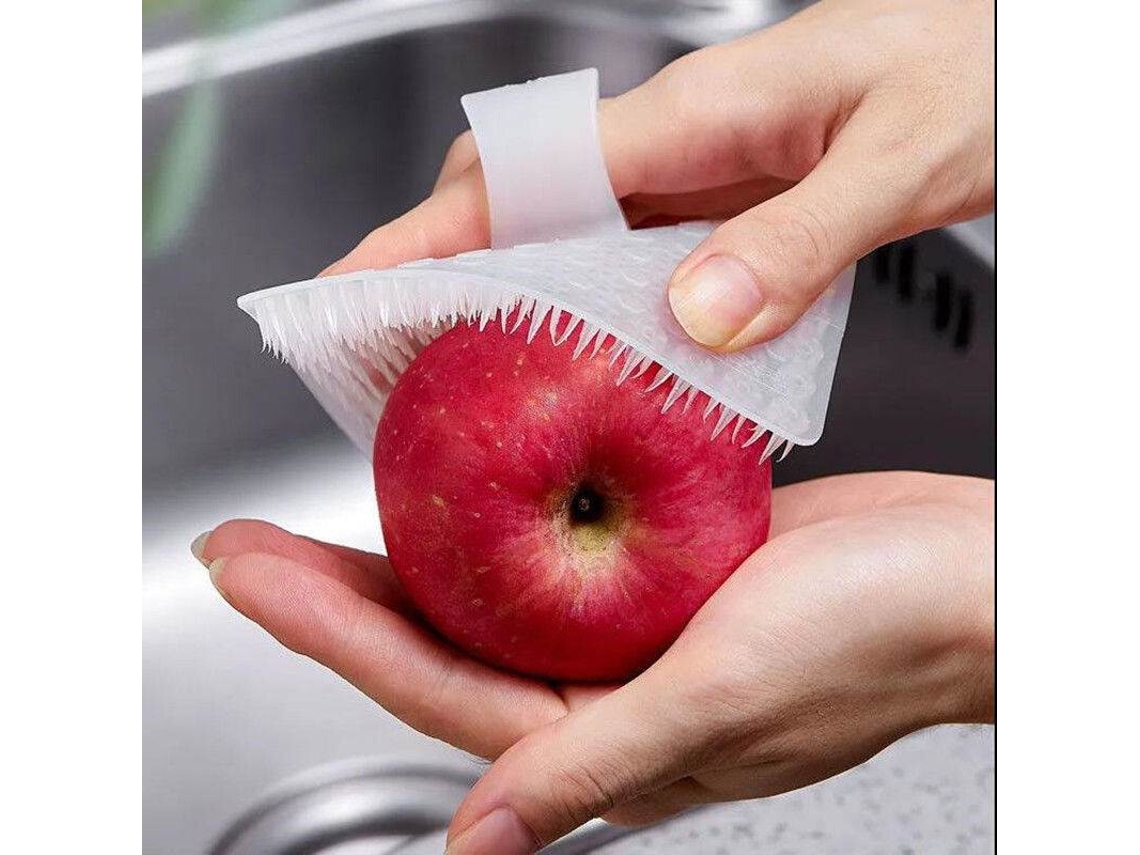 Escova Flexível Para Vegetais, Limpador Multifuncional De Frutas Para Pia E Ranhuras Tábuas Corte