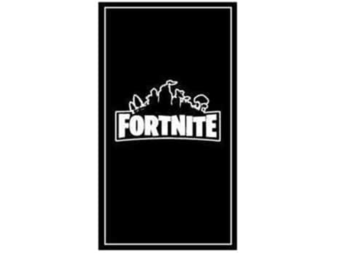 Toalha De Praia Microfibra Fortnite Preta