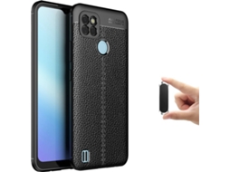 Capa + Suporte Magnético Realme C21Y Rugged Leather Preto