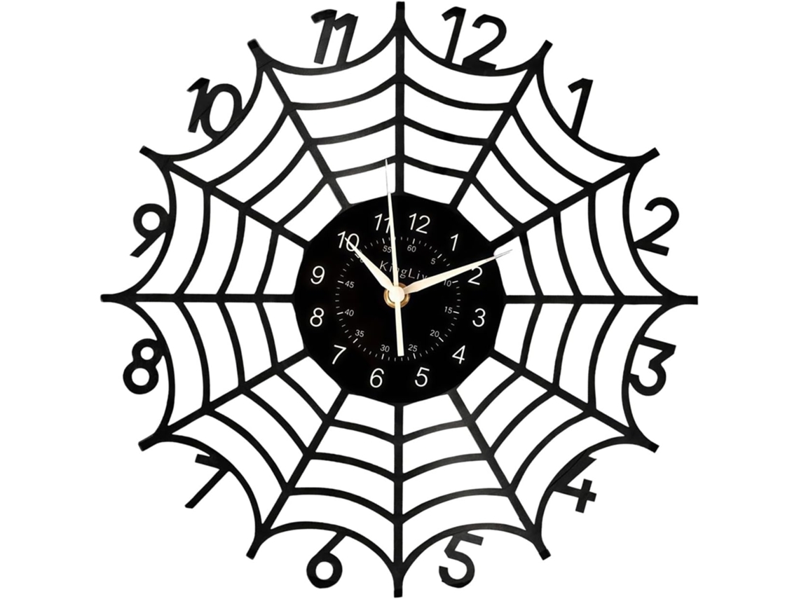 Relógio De Parede Decorativo Silencioso, Sem Tique-taque, A Bateria, Com Numerais Arábicos