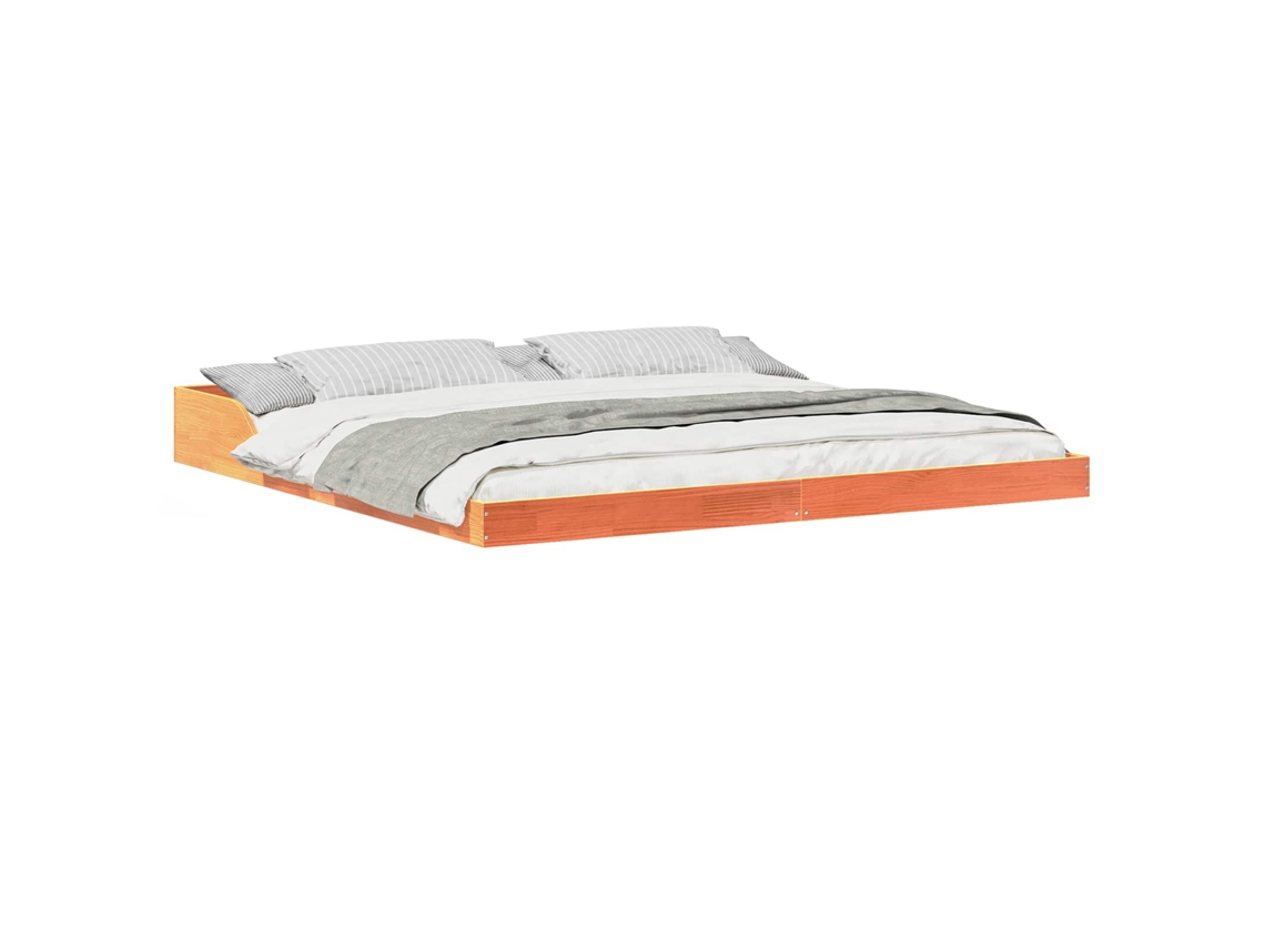 Estrutura da Cama Marrom Cera 200 X 220 Cm MAISON EXCLUSIVE